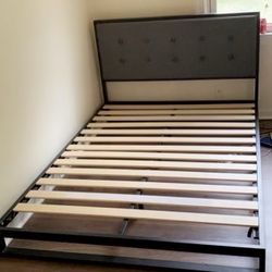 Like New Full Size Bed Frame & Mattress