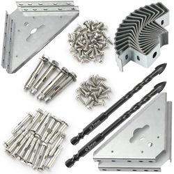 Improved Concrete Anchor Kit Compatible with Arrow Shed for Sturdy Shed Foundation – Universal Concrete Anchor Kit for Outdoor Sheds – Secure Anchorin