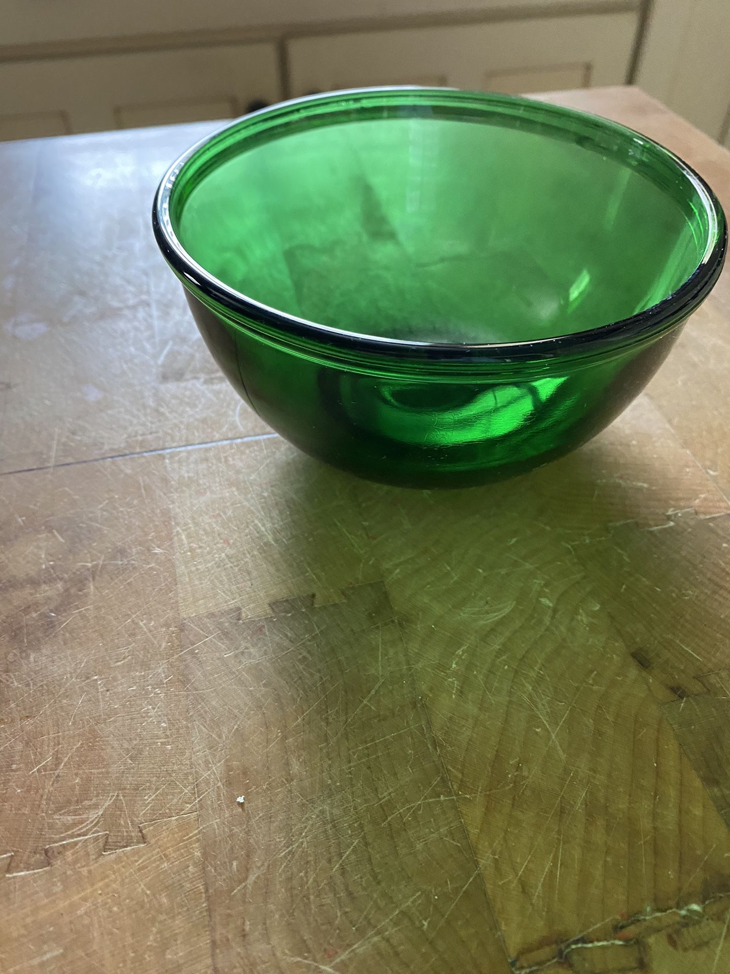 Vintage Round Glass Bowl