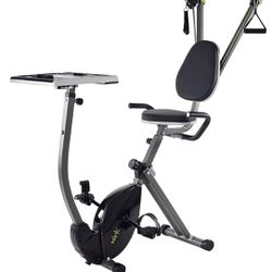 Stamina Wirk Ride Exercise Bike Workstation and Standing Desk. Foldable.