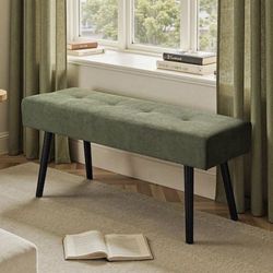 Entryway Bench - Bench for Bedroom, Ottoman End of Bed 