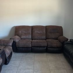 Brown and dark grey furniture set for sale very good price