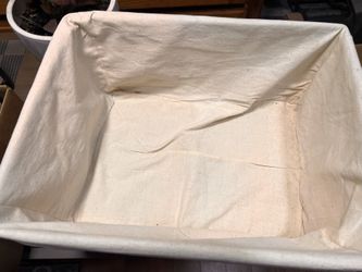 Wicker Storage Basket Set - 3 with Linen liner