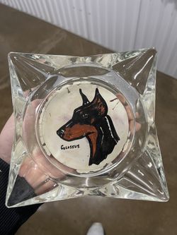 Collectable Vintage Ash Tray 4.25 Clear Glass 
