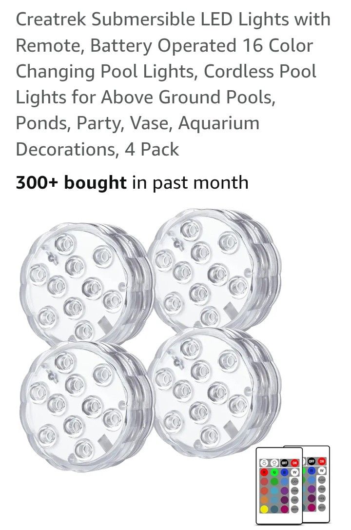 $20 Lights Remote Control Battery