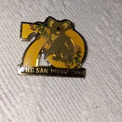 Celebrated 1986 San Diego Zoo Pin 70th Year Anniversary Souvenir Koala Bear Lapel Enamel Collectible Hat Lapel 