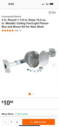 Round Electric box with bracket