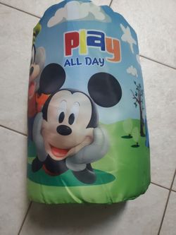 Mickey Mouse Clubhouse slumber bag with backpack case