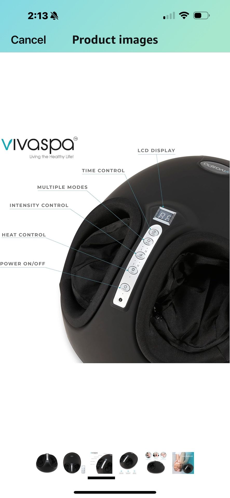 Air Pressure Foot Massager with Heat and Remote Contro