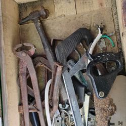 Vintage Crate With Tools