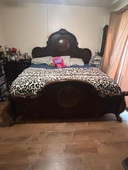 King Size Brown Bed for Sale 🛏️