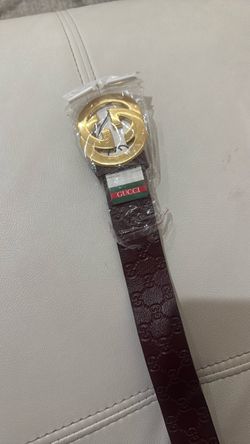 GG Embossed Leather Belt