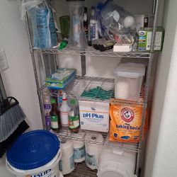 5 Tier Wire Rack Shelf On Casters/wheels