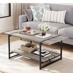 Rustic Gray Coffee Table 