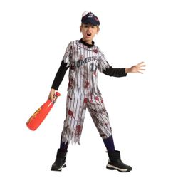 Children’s baseball player zombie costume
