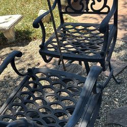 Cast Iron chairs. ( Bar size)