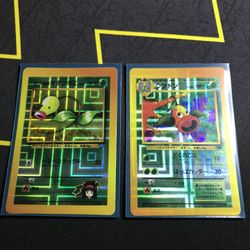 Pokemon Bellsprout & Weepinbell Sticker Card Japanese Vending Machine