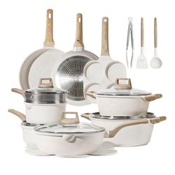 CAROTE 21Pcs Pots and Pans Set,