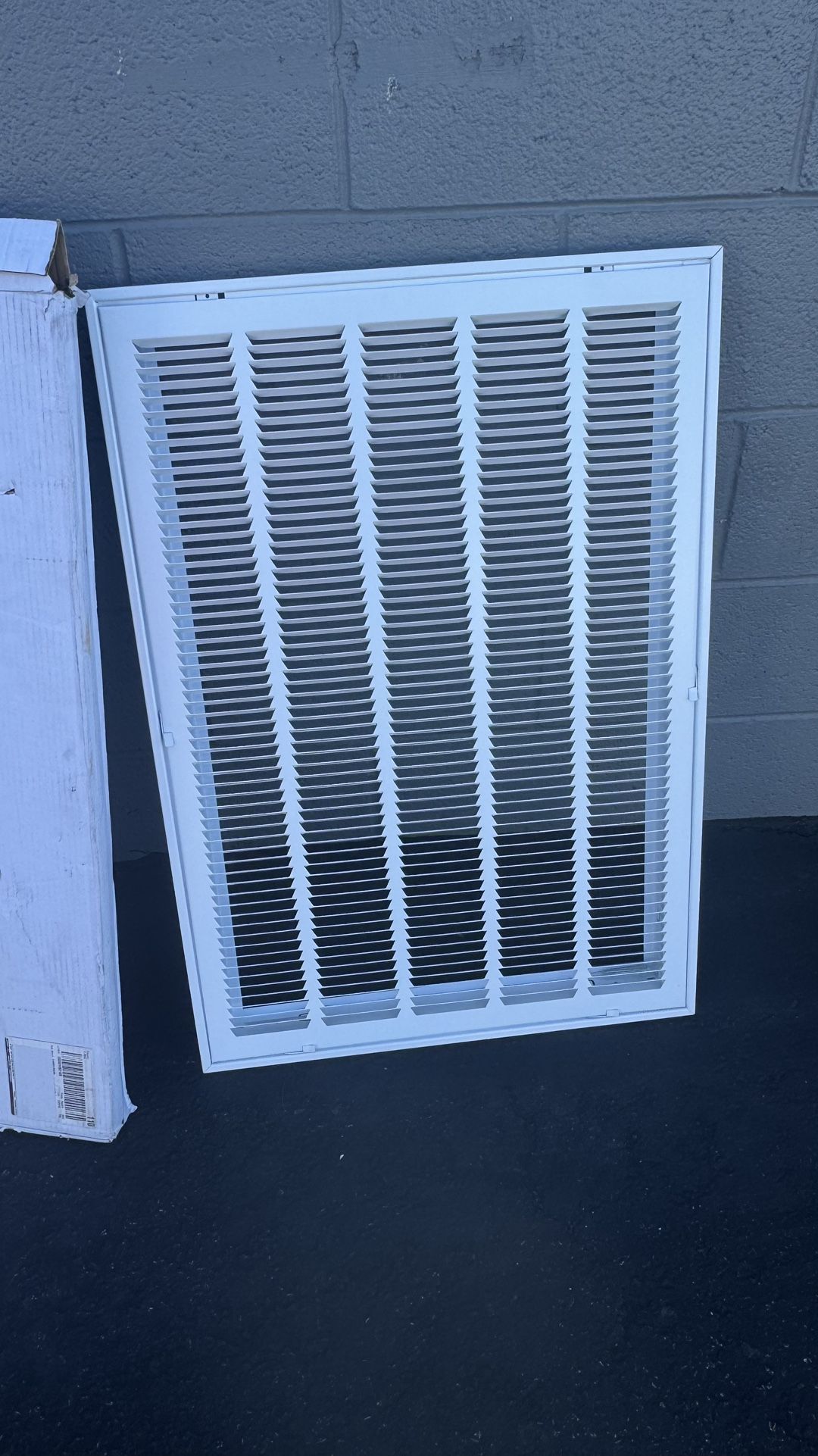 Everbilt 20 in. x 30 in. Steel Return Air Filter Grille in White