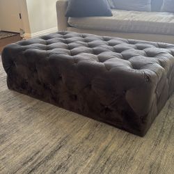 Velvet Ottoman 