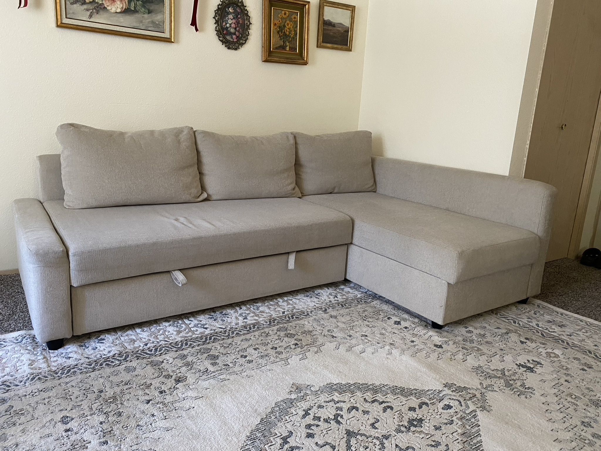 FRIHETEN IKEA SOFA BED (Beige) 604.317.23