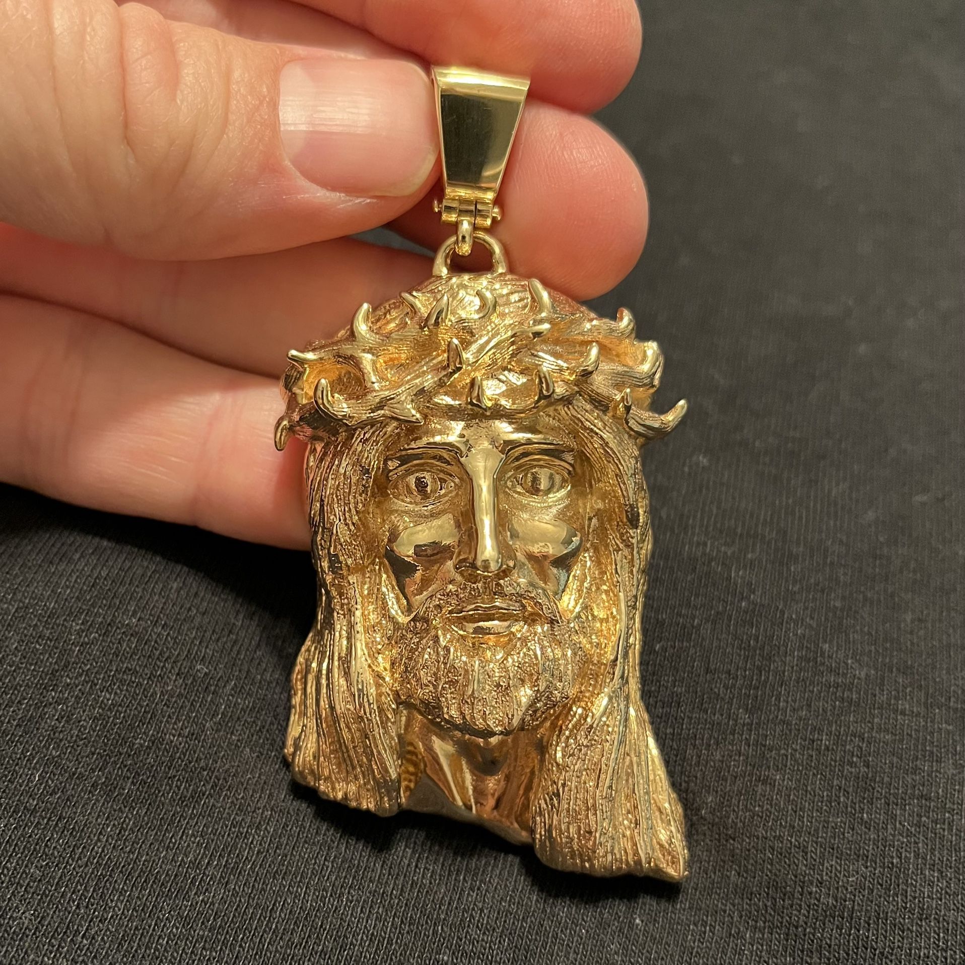 Solid 14k Gold Custom Jesus Piece ( Pendant )