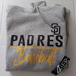 Women's 2XL Padres G-III 4Her by Carl Banks Hoodie - Oversized Fit