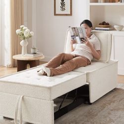 Boucle Oversized Recliner Lounge Chaise