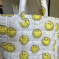 GAP SMILEY puffer Tote Bag