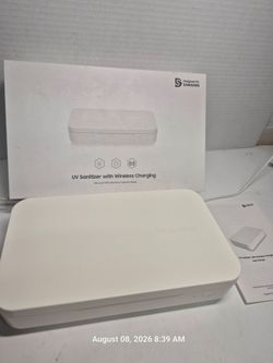 Cell phone UV sanitizer/wireless charger