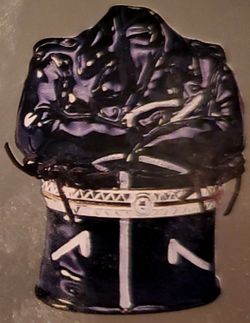 Porcelain Hinged Box Midwest Cannon Falls - Harley-Davidson Motorcycle Jacket and Goggles