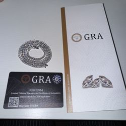 22” 3mm Moissanite Tennis Chain – VVS1 D Color, 18ctw – 925 Sterling Silver w/ GRA Cert