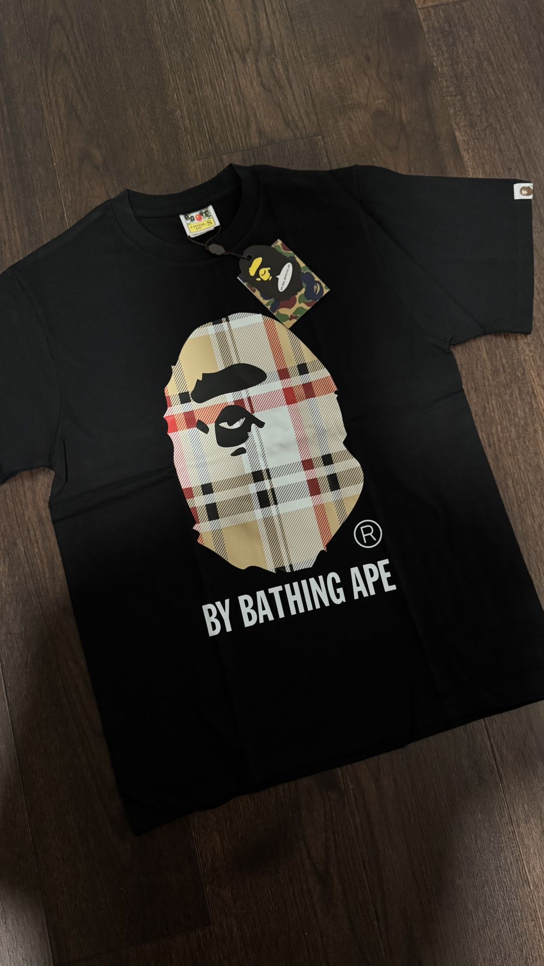 Bape Black Burberry Shirt