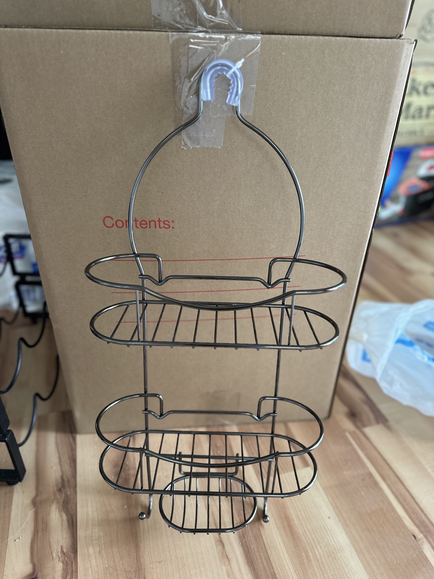 Shower Caddy, Key Holder, Mirror
