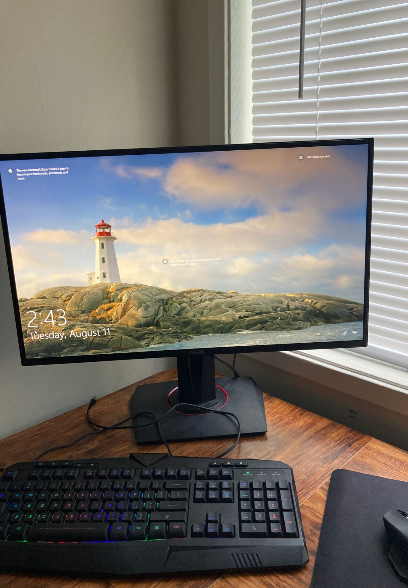ASUS 27inch Gaming Monitor (1 month old)