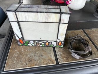 Stained glass light up picture frame