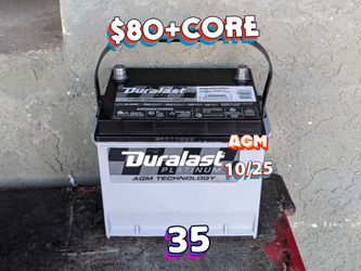 AGM Car Battery Group Size 35