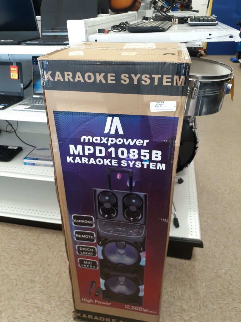 KAREOKE SYSTEM MAX POWER MPD1085B
