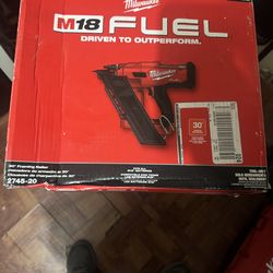 Milwaukee fuel 30 Degree Framing Nailer tool only retails (contact info removed) used good condition