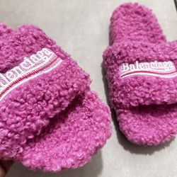 Pink Balenciaga Slides