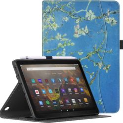 Case for All-New Amazon Fire HD 10 & 10 Plus Tablet (11th Generation 2021 Release) Soft TPU Protective Smart Folding Stand Cover with Auto Wake/Sleep 