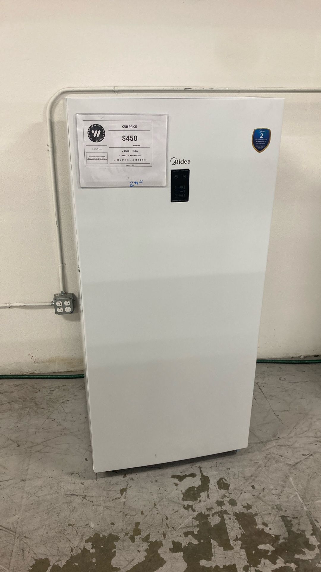 Midea Convertible Upright Freezer/Refrigerator