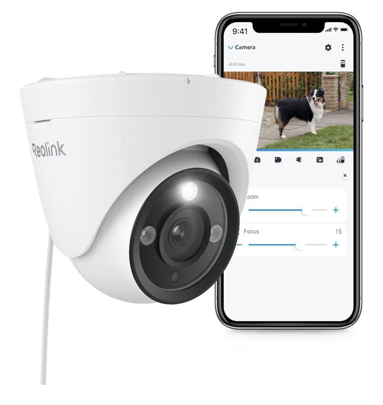 REOLINK 4K PoE Security IP Camera Turret Camera Outdoor with 3X Optical Zoom 2.8mm 8mm Lens 110 Degree Wide View