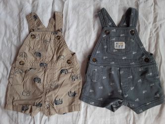 2 Carters Baby Boy Rompers 3m