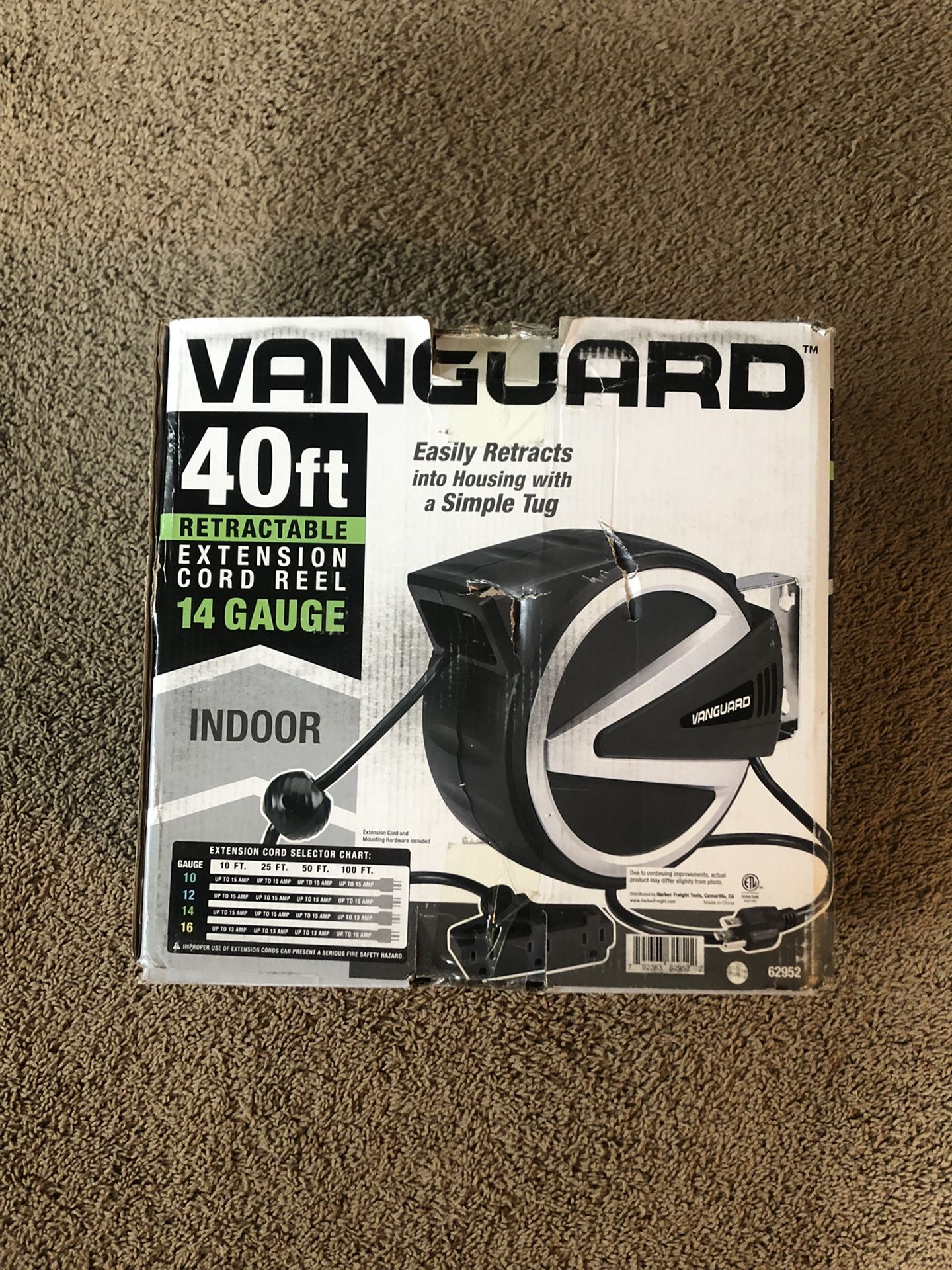 Vanguard Retractable 40 ft. Extension Cord