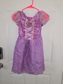 Girls Rapunzel Princess Costume Dress 4-6x