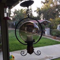 Vintage 70s Spanish Revival Hanging Light Fixtures Set Of 2 Working