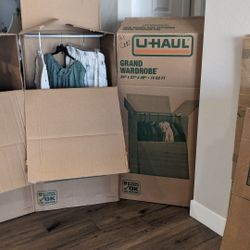 ***8 Grande Wardrobe Moving Boxes-U-Haul ( $15 Each)