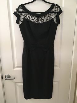 Vintage Style Little Black Cocktail Dress