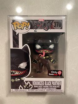 Venomized Black Panther Funko Pop *MINT* GameStop Exclusive Marvel Venom 370 with Protector Tchalla Wakanda